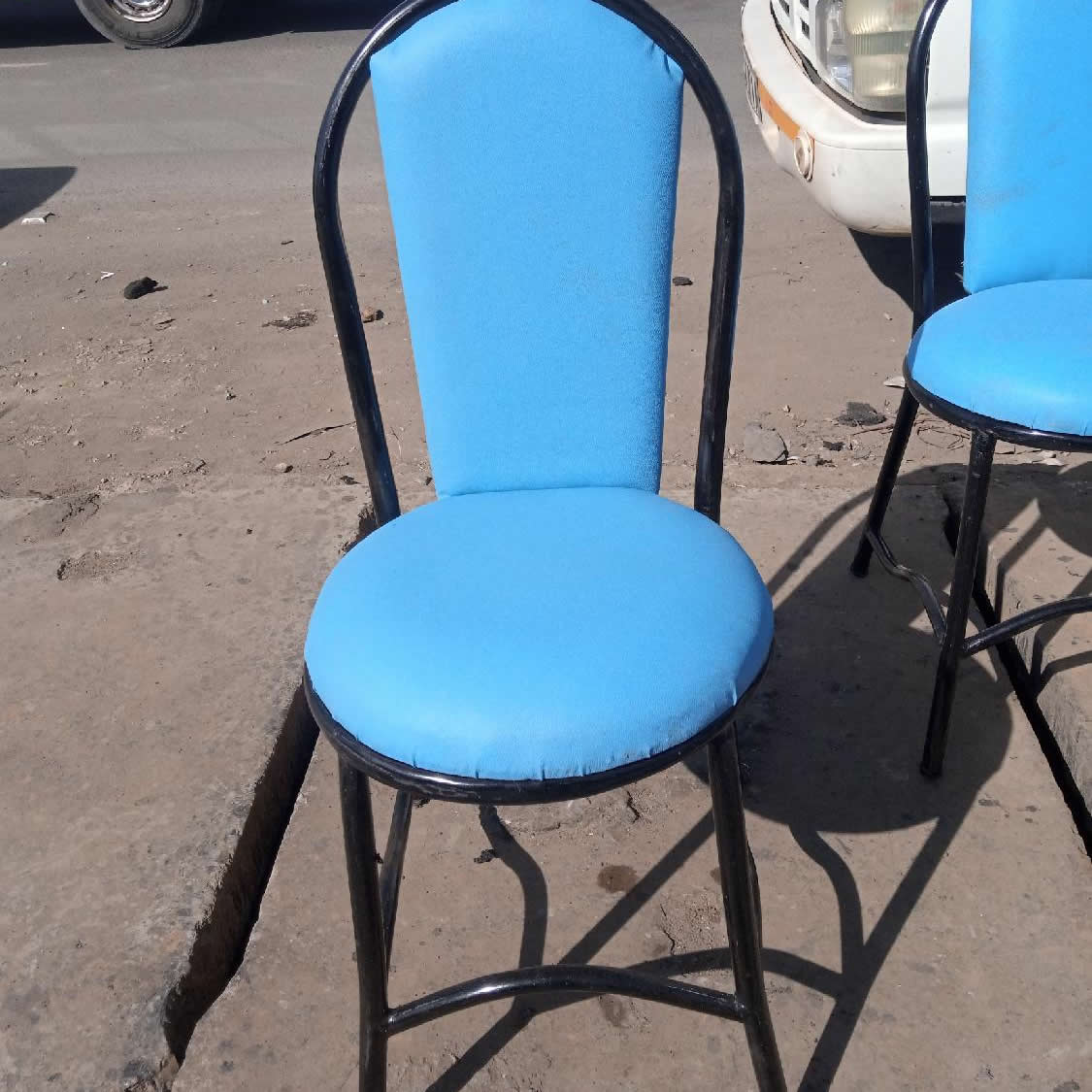 blue church-conference chair