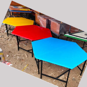 Kindergarten Hexagon Table multi-colored