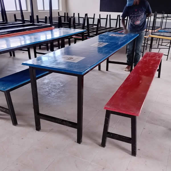 dining table and benches