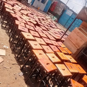 Mahogany Finish Laboratory Stools